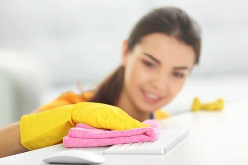 Deep cleaning process for high-traffic commercial carpet areas