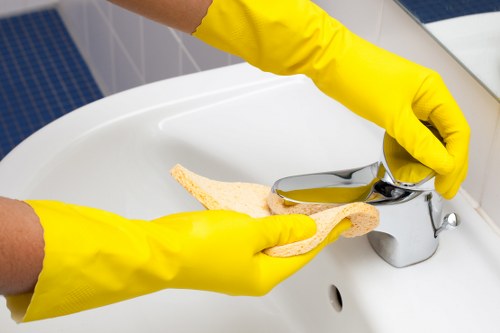 Upholstery cleaning process for a cushioned armchair
